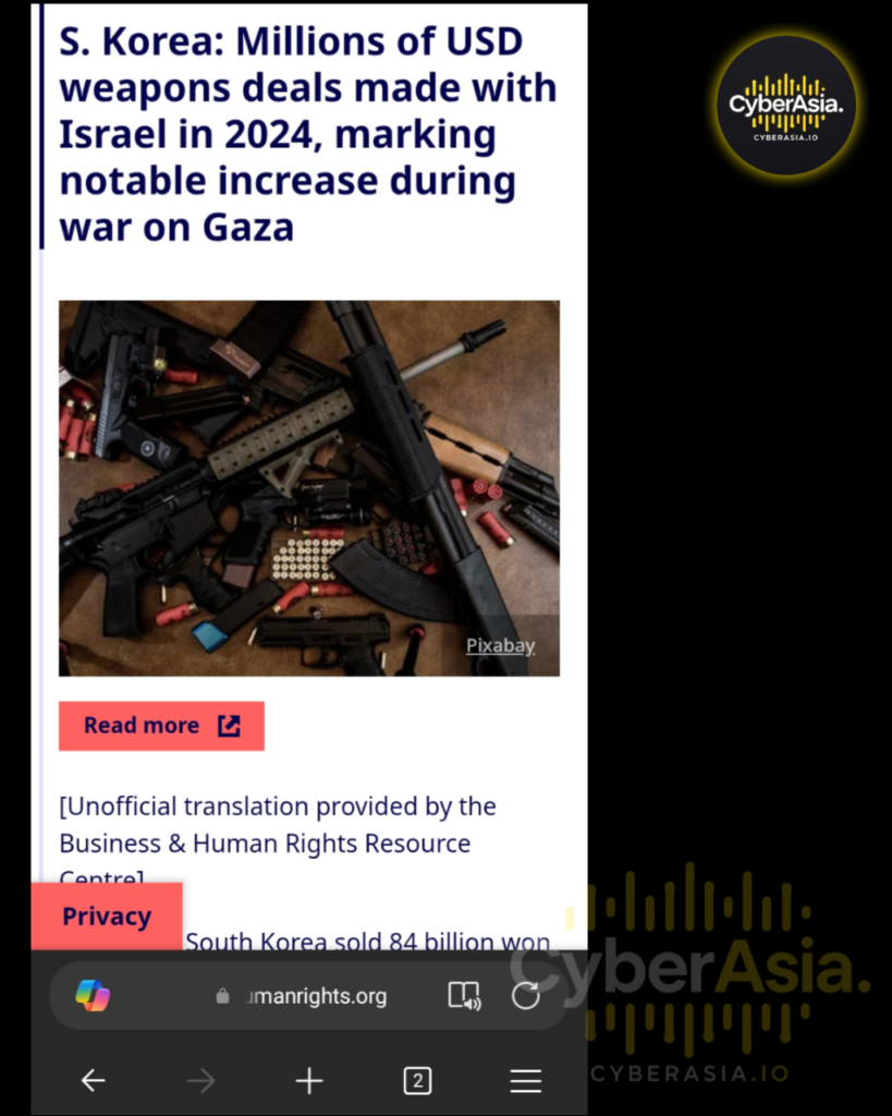 RipperSec & The Comrade's Group Attack The Korea Times: Is South Korea Involved in Genocide in Palestine?
