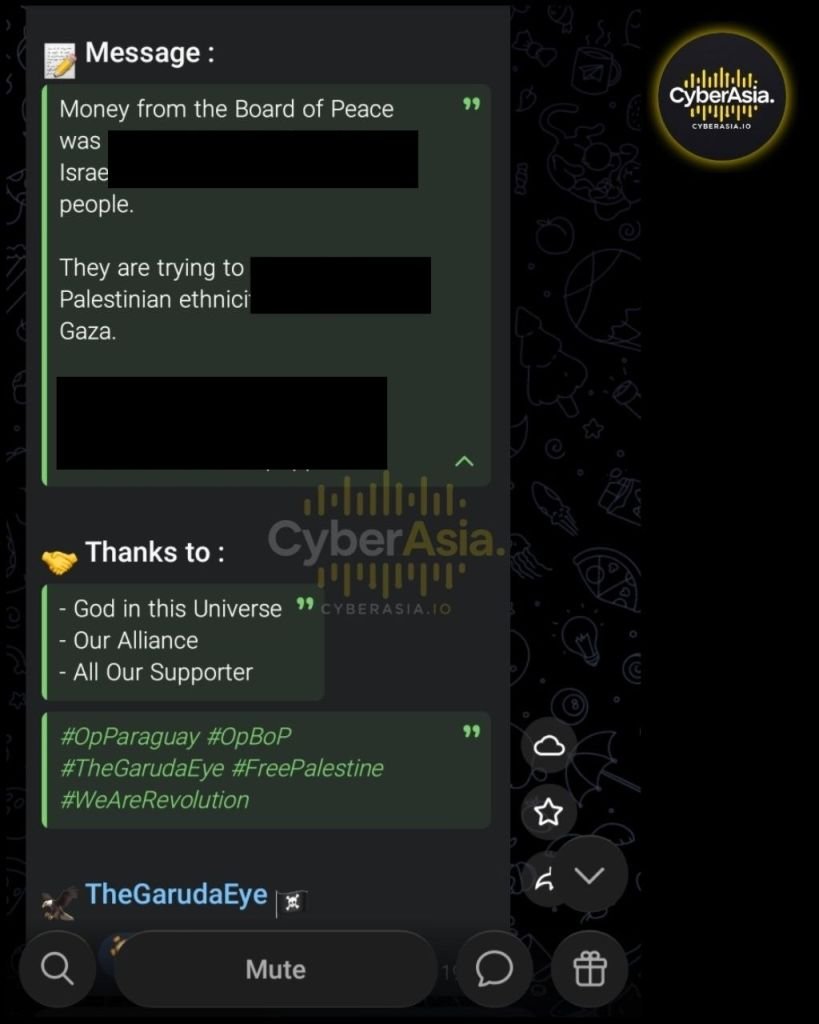 Paraguay’s MITIC Server Down for 24 Hours, TheGarudaEye in Spotlight - CyberAsia Threat Intel Evidence