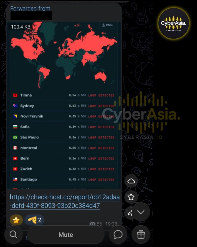 RipperSec DDoS Israel: National Tourism Portal Knocked Offline in #OpZionistV2 - CyberAsia Threat Intel Evidence