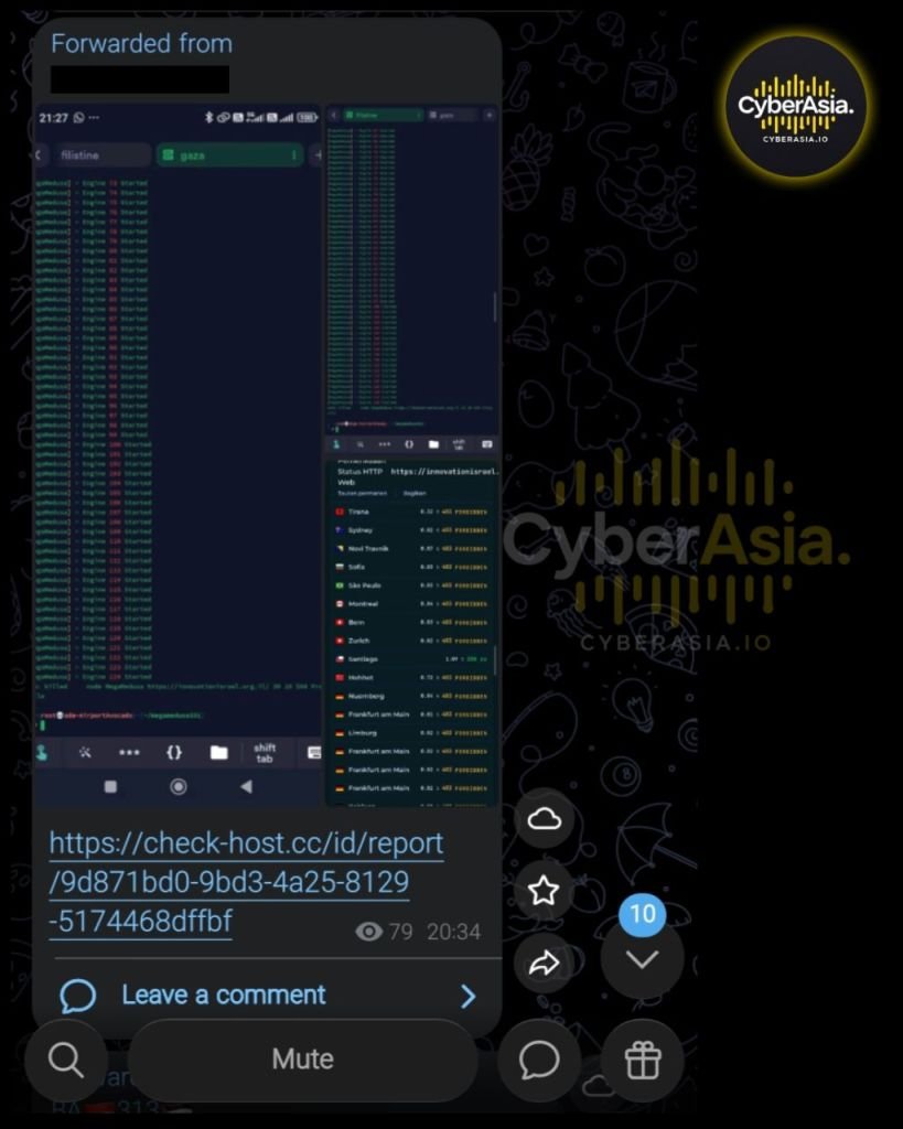 RipperSec Attacks Israel Innovation Authority: Motive and Impact Explained - CyberAsia Threat Intel Evidence
