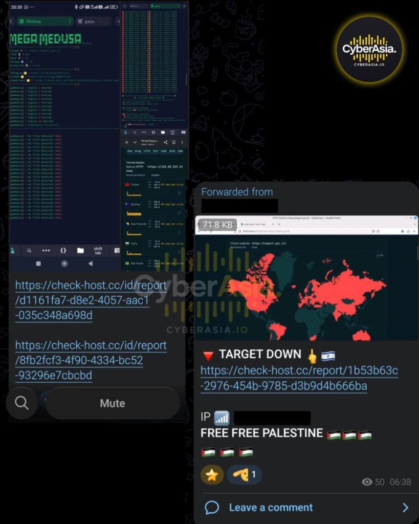 #OpZionistV2 from RipperSec still Ongoing: Are We Entering an Era of More Massive Cyber War? - CyberAsia Threat Intel Evidence