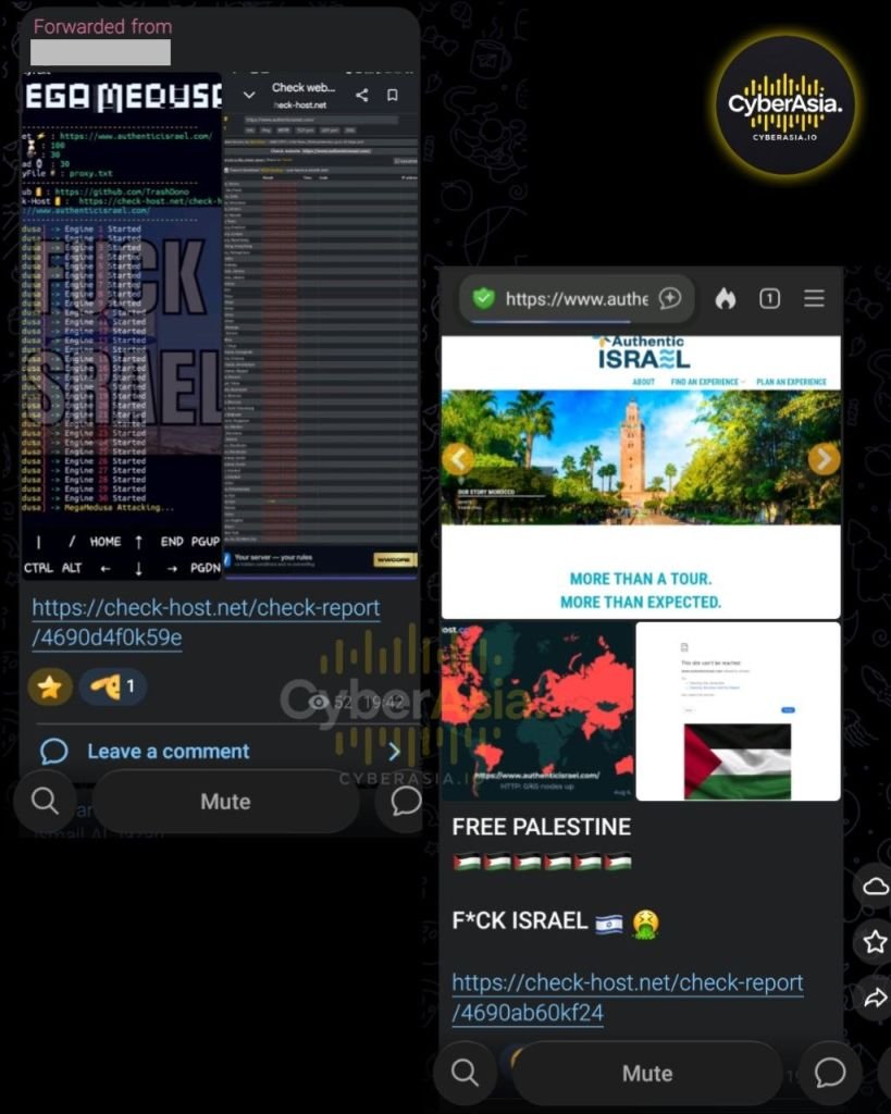 MegaMedusa & #OpZionistV2: Has RipperSec Returned? - CyberAsia Threat Intel Evidence