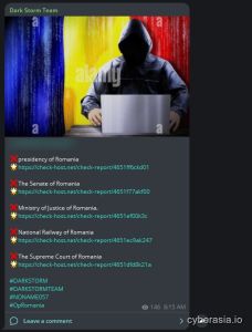 Dark Storm Team Romania Cyberattack: Government Institutions Targeted