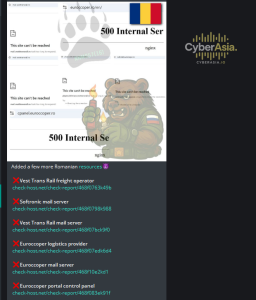 NoName057(16) Escalates DDoS Campaign Against Romanian Logistics and Rail Sectors