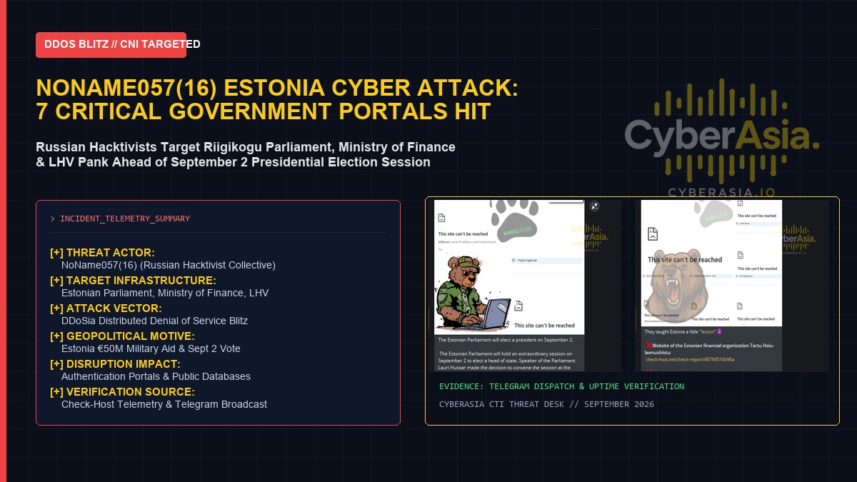 NoName05716 Estonia Cyber Attack 7 Critical Government Portals Targeted Featured Cover