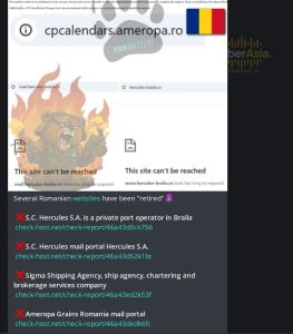 NoName057(16) Romania DDoS: Hacktivists Target Logistics and Grain Sectors