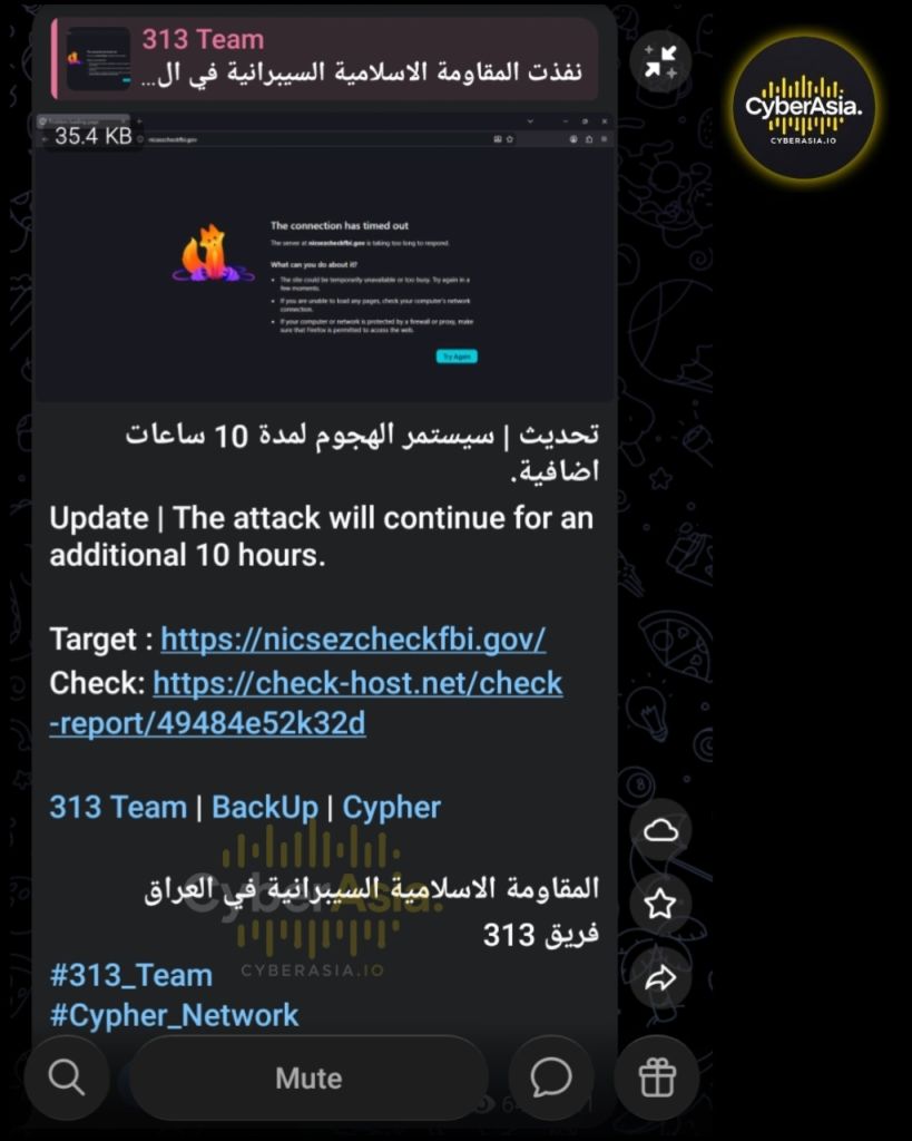 313 Team Hits FBI NICS Site Operational Announcement