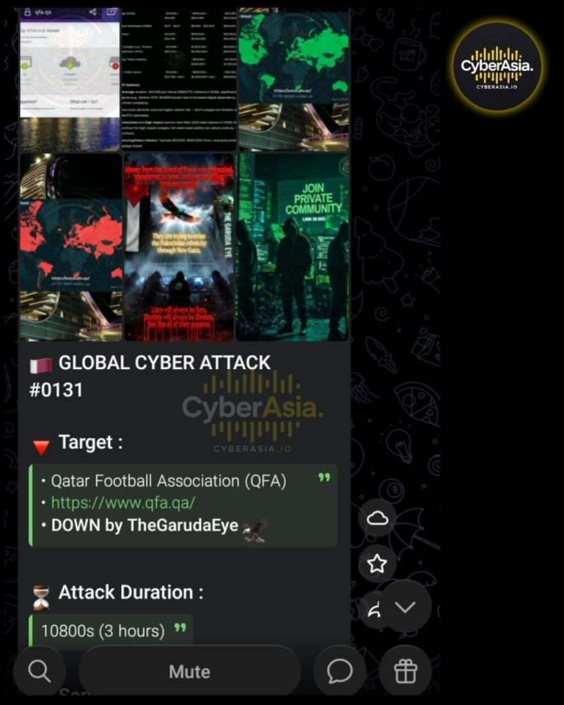 TheGarudaEye Telegram Attack Duration Bulletin
