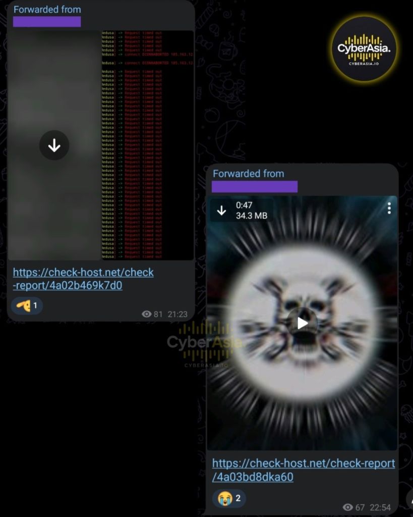 Figure 8 : Request timed out log and 47-second video
