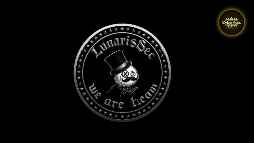 Figure 2 : LunarisSec emblem with a top-hatted figure and the words we are team, linked to the France Utilitaires data breach